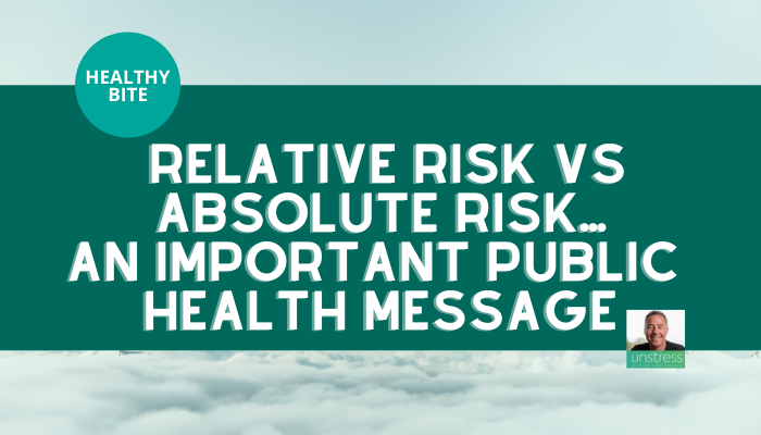 HEALTHY BITE | Relative Risk VS Absolute Risk... An Important Public Health Message